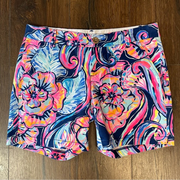 Lilly Pulitzer Jayne Nauti Navy Boho Bateau SZ 4 - Picture 1 of 5